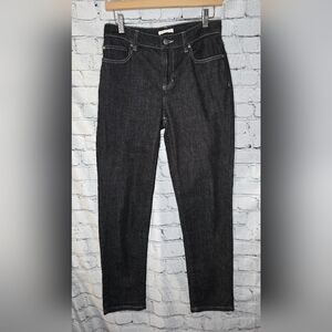 EILEEN FISHER Black Denim Organic Cotton Blend Jeans Size‎ 28
